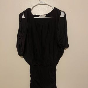 Velvet by Graham and Spencer slit sleeve body con mini dress (size xs)